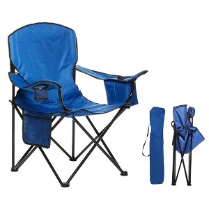 Foldable Camping Chair with Cooler Bag - 1 of 4