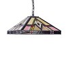 Chloe Lighting Mannix Mission 2 Light Blackish Bronze Ceiling Pendant 16`` Wide - 2 of 4