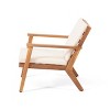 GDFStudio Avacyn Outdoor Acacia Wood Club Chairs with Cushions (Set of 2) - 4 of 4