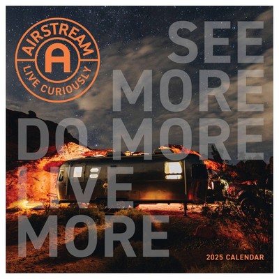TF Publishing 2025 Wall Calendar 12"x12" Airstream: Live Riveted