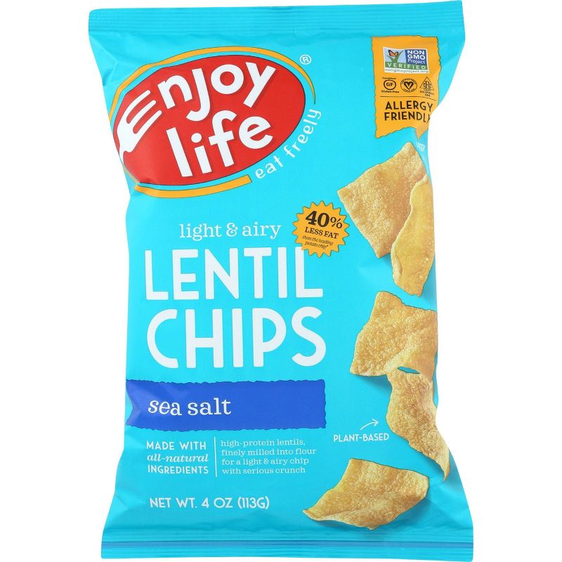 Plentils Sea Salt Lentil Chips - 48oz/12pk, 1 of 4