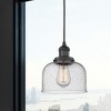 Bell - 1 Light Cord Hung Mini Pendant In Industrial Style-10 Inches Tall and 8 Inches Wide - 2 of 2