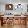 DORESshop 1-Light American Style Pendant Light with Clear Glass Shade, E26 Socke for Living Room No Bulbs Included - 3 of 4