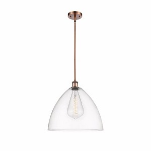 Bristol Glass - 1 Light Pendant In Industrial Style-16.75 Inches Tall and 16 Inches Wide - 1 of 1