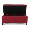 CAVINAS Modern 39" Storage Ottoman Bench,Footstool with Hidden Storage,Storage Bench for Living Room,Bedroom,Office - 2 of 4