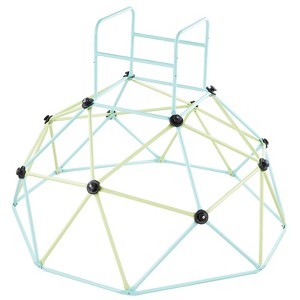 VEVOR Climbing Dome, 6FT Geometric Dome Climber for Kids, 600LBS Loading Indoor/Outdoor Jungle Gym Playground, Blue&Green - 1 of 4