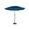 CAVINAS 10Ft 3 Tier Auto-tilt Outdoor Umbrell,Patio Umbrella Market Table Pool Deck Umbrella for Backyard,Poolside,Deck,Base Not Included - 2 of 4