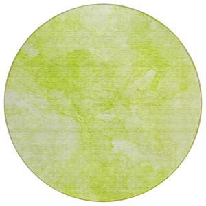 Artichoke Green And Lime Green Nautical Washable Indoor Outdoor Area Rug - 1 of 4