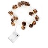 Perfect Holiday 15 LED Pine Cone String Light Battery Operated - Warm White - 2 of 4