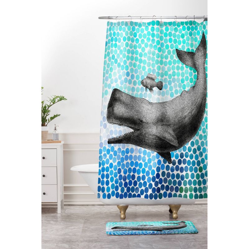New Friends 3 Shower Curtain Aqua - Deny Designs, 3 of 6