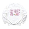 Simply Sage Market S.W.Smiley Live Life in Full Bloom Smiley Sweatshirt - 2 of 4