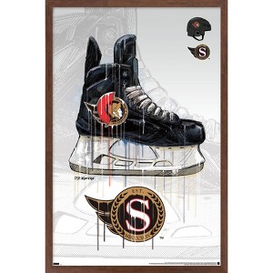 Trends International NHL Ottawa Senators - Drip Skate 21 Framed Wall Poster Prints - 1 of 4
