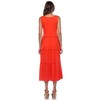 Maternity Scoop Neck Tiered Midi Dress - White Mark - 4 of 4