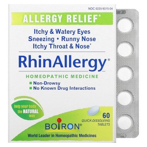 Boiron RhinAllergy, Allergy Relief, 60 Quick-Dissolving Tablets - 1 of 2