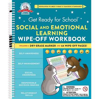 Get Ready for School: Social and Emotional Learning Wipe-Off Workbook - by  Heather Stella (Spiral Bound)