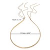 Unique Bargains Women's Double Row Rhinestone Tassel Headband Gold Tone 1 Pc - 4 of 4