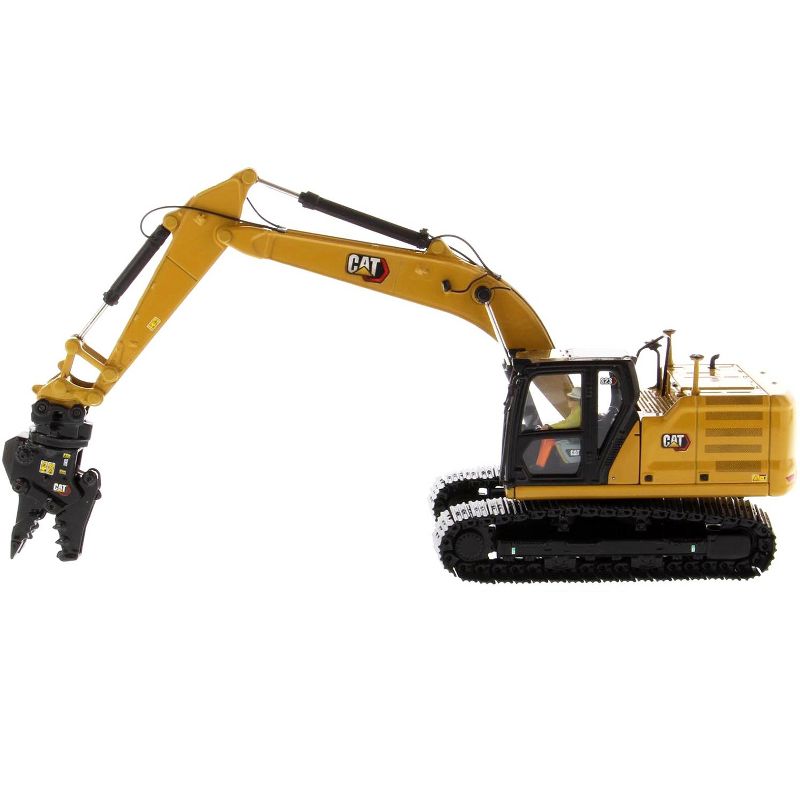 Cat Caterpillar 323 Hydraulic Excavator Next Generation Design & Operator & 4 Work Tools "High Line Series" 1/50 Diecast Masters, 5 of 7