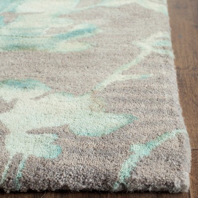 Gray Hand-Tufted Wool 2'3" x 8' Runner Rug