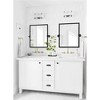 TEHOME Blakley Rectangular Metal Framed Pivot Wall Mounted Bathroom Vanity Mirror - 4 of 4
