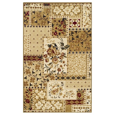 Minimalist Modern Floral Block Power-loomed Living Room Bedroom Entryway  Indoor Area Rug Or Runner By Blue Nile Mills : Target