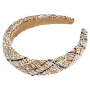 Unique Bargains Women's Tweed Padded Fashion Hairband Non Slip Knitted 1 Pc - 1 of 4