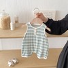 MyKids-Usa Summer Arrival Baby Unisex Casual Striped Sleeveless Rompers - 2 of 4