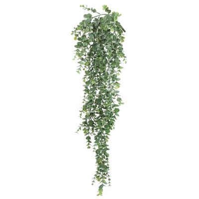Vickerman Artificial Green Hanging Mini Leaf Eucalyptus Bush, 2/pk
