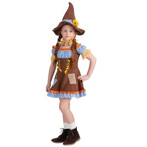 Dress Up America Scarecrow Dress for Girls - 1 of 2