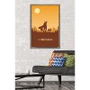 Trends International Star Wars: The Mandalorian - Mando and The Child At Dusk Framed Wall Poster Prints - 2 of 4