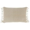 16"x23" Oversize Tassel Down Filled Lumbar Throw Pillow - Saro Lifestyle: Cotton, Duck Feather Fill, Indoor Use, Zippered - 2 of 3