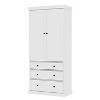 TiramisuBest 77" Farmhouse Freestanding Kitchen Pantry Cabinet - 3 Adjustable, 8 Door & 3 Drawers for Kitchen/Dining (White) - 3 of 4