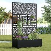 Lirago Iron Arch Mobile Planter Box -Raised Garden Bed Elevated Planter with Trellis Privacy Screen 38 Gallon Capacity - 2 of 4