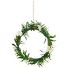 Northlight Mini Floral and Foliage Spring Wreath, Yellow 9" - 2 of 4