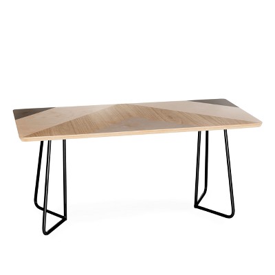 Iveta Abolina Chevron Peak Coffee Table Black - Deny Designs