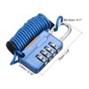 Unique Bargains Gym Locker Backpack Suitcase 4 Digit Combination Padlock with Spring Cable - 2 of 4