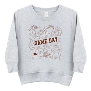 Football Game Day Collage - Kids Toddler Sweatshirt and Kids Youth Sweatshirt - 1 of 3