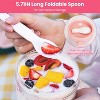 NewHome "4Pcs 20oz Overnight Oats Containers with Lids & Folding Spoons, Leak-proof Meal Storage for Breakfast" Pink - 3 of 4