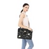 Laptop Bag for Women, 15 inch Computer Bag Compatible Messenger Shoulder Sleeve with Strap, Retro Flower - 3 of 4