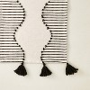 72" x 14" Cotton Jacquard Table Runner with Tassels Black/White - Opalhouse™ designed with Jungalow™ - image 3 of 4