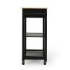 1 Storage Drawer Kitchen Island Utility Storage Cart-Christopher Knight Home - 3 of 4