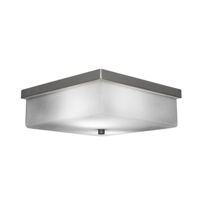 Toltec Lighting Nouvelle 2 - Light Flush Mount in  Graphite with 13" White Muslin Shade