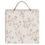 U Brands 12"x12" Printed Linen Bulletin Board with Leather Strap - Boho Floral