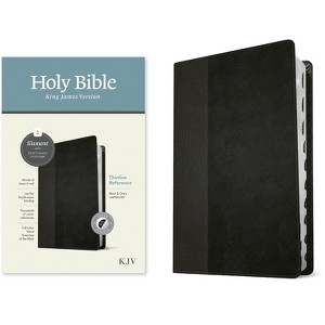 KJV Thinline Reference Bible, Filament Enabled (Leatherlike, Black/Onyx, Indexed, Red Letter) - (Leather Bound) - 1 of 1