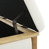 CAVINAS Linen Storage Ottoman Bench with Storage Compartment,Upholstered Storage Ottoman,Storage Benches for Living Room,Bedroom - 4 of 4