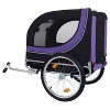 Kumasinova Folding All-Terrain Dog Bike Trailer,Steel Frame Capacity for Small Medium Dogs,Universal Bike Hitch for Cycling,Jogging,Camping - 2 of 4