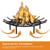 Aoodor Fire Grate Log Grate, Round Spider Wagon Wheel Firewood Grates - 4 of 4