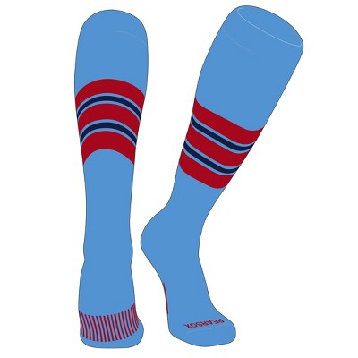 Chaussettes De Sport PEAR SOX (OTC) – Lot De 3 : Bleu Marine, Vert Néon, Bleu Ciel