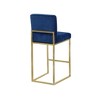 Meridian Furniture,Giselle Navy Velvet Stool - 2 of 4