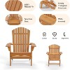 VINGLI Folding Adirondack Chair, Wood Adirondack Chairs for Outdoor, Foldable Fire Pit Chairs for Patio, BBQ, Porch, Yard, Pool - 4 of 4