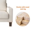 MYINDA Modern Living Room Furniture Sofa, Loveseat Thick Upholstery Sofa,BEIGE - 4 of 4